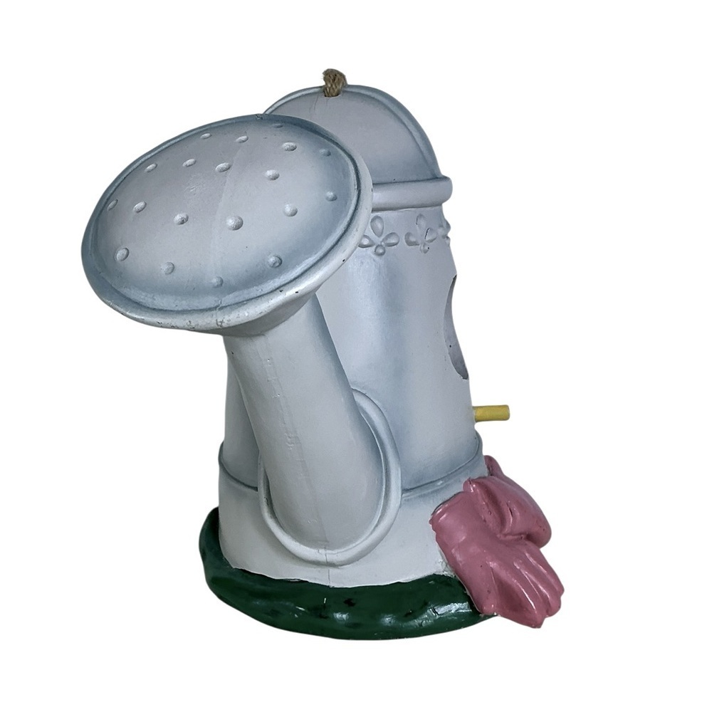 Watering Can Birdhouse Pink Gloves Spade Blue Gray Vintage 1970 Collectible - Picture 4 of 16